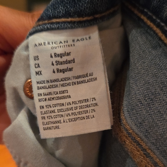 American Eagle Outfitters Flare Wide Leg Blue Jeans - Picture 5 of 7